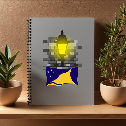 Tokelau  Street Lamp Bricks Notebook