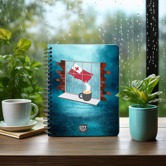 Tonga  Coffee Rain Notebook