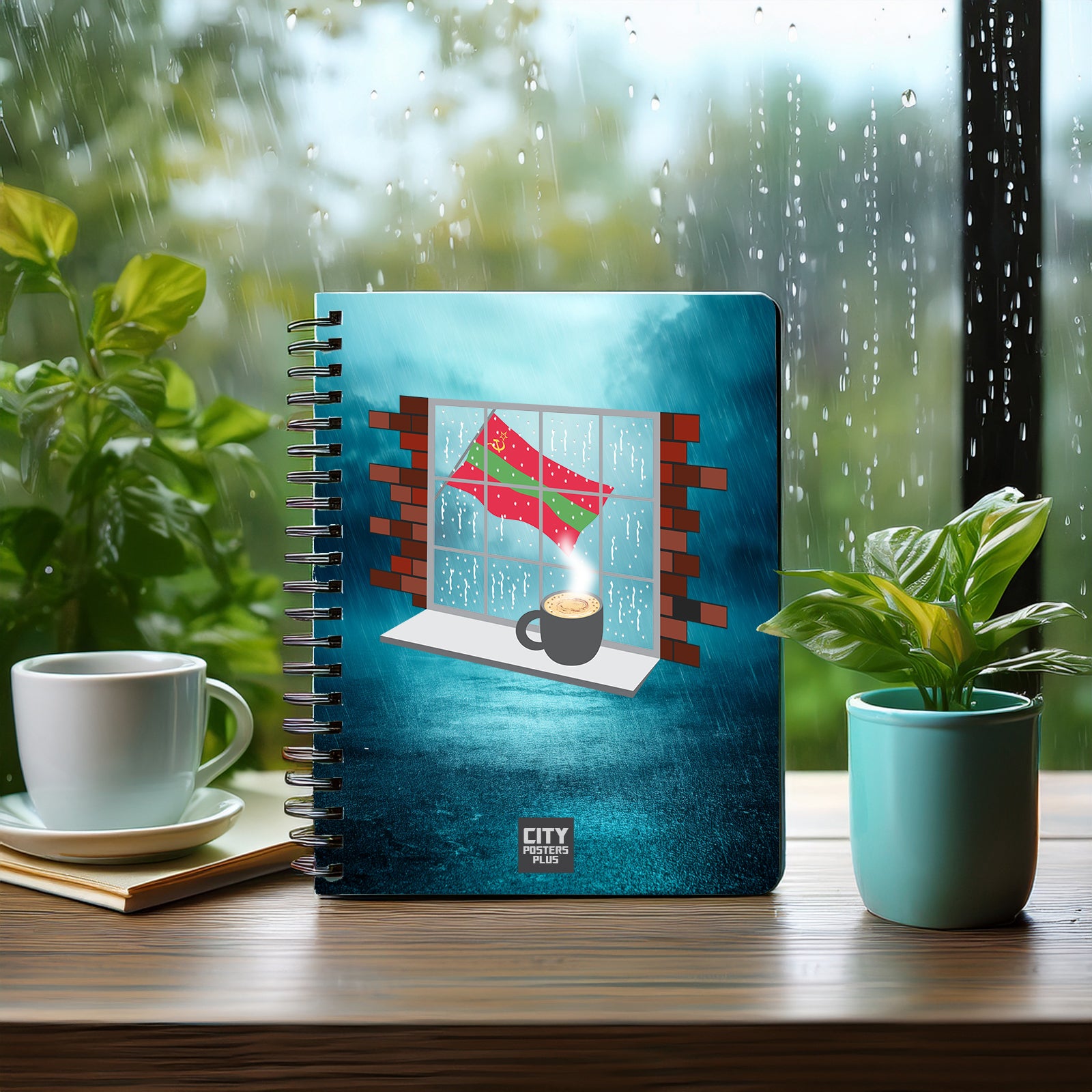 Transnistria  Coffee Rain Notebook