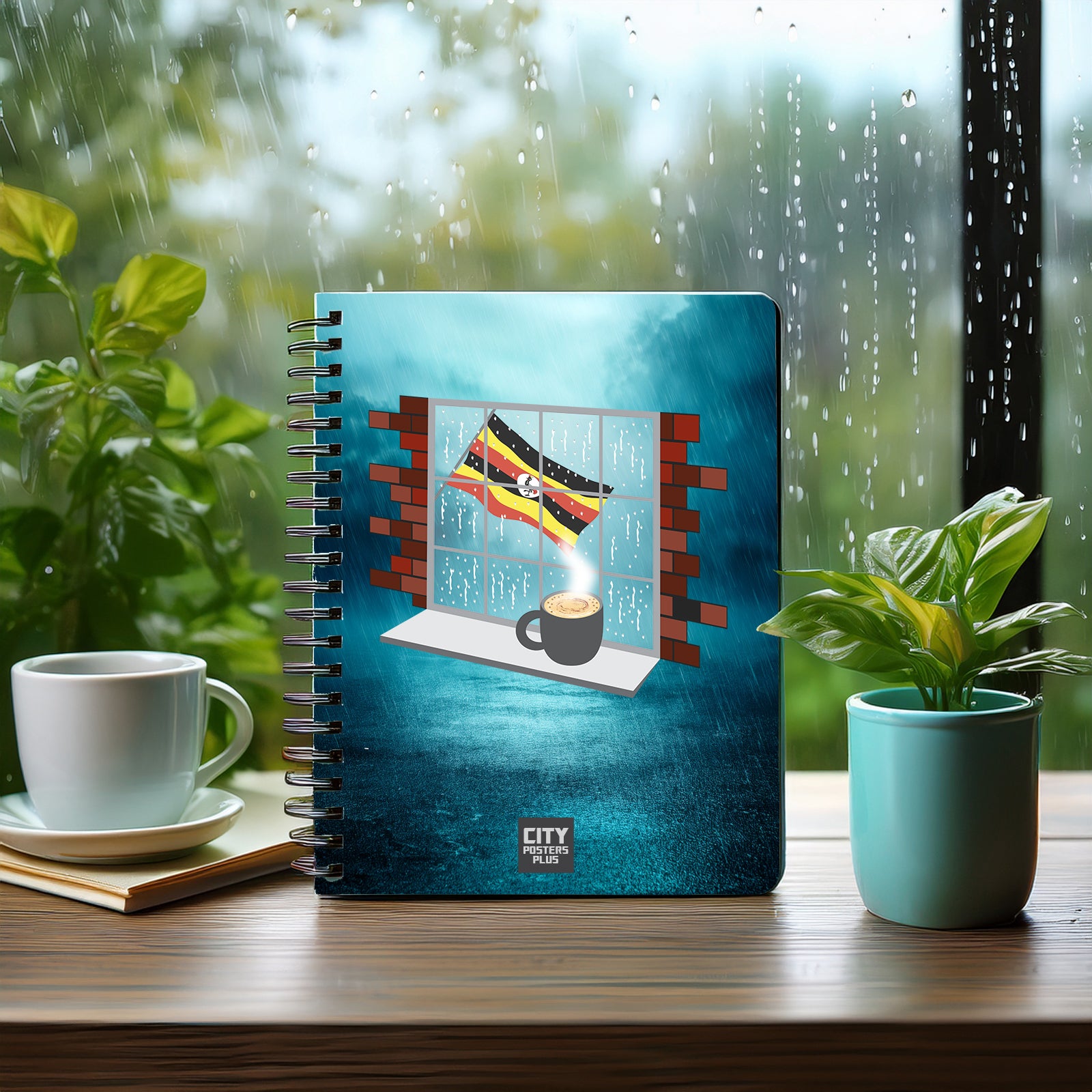 Uganda  Coffee Rain Notebook